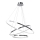 Φωτιστικό LED με καλώδιο ROTONDA LED/93W/230V γυαλιστερό χρώμιο