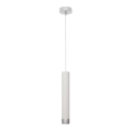 Φωτιστικό LED με καλώδιο TUBA 1xGU10/4,8W/230V λευκό/γυαλιστερό χρώμιο