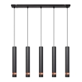 Φωτιστικό LED με καλώδιο TUBA 5xGU10/6,5W/230V μαύρο/χάλκινο