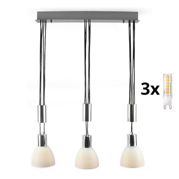 Φωτιστικό LED με καλώδιο WENDY 3xG9/33W/230V