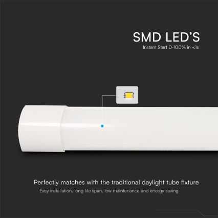 Φωτιστικό LED φθορισμού LED/50W/230V 3000/4000/6500K 146 εκ.