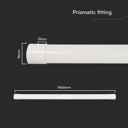 Φωτιστικό LED φθορισμού LED/50W/230V 3000/4000/6500K 146 εκ.