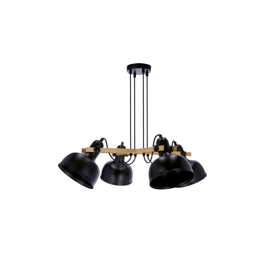 Φωτιστικό οροφής με καλώδιο RENO 4xE27/40W/230V μαύρο/καφέ