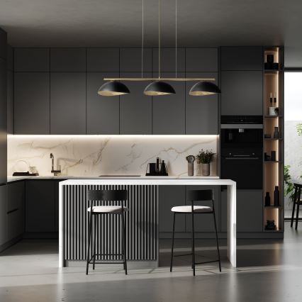 Φωτιστικό οροφής με καλώδιο SOLAR 3xE27/60W/230V χρυσό