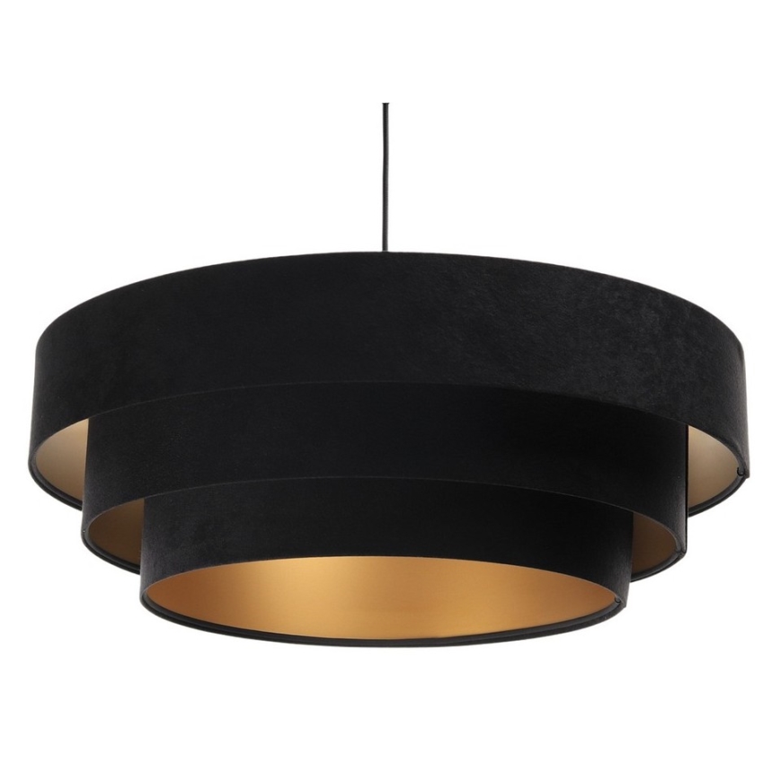 Φωτιστικό οροφής με καλώδιο TRINITI 1xE27/60W/230V μαύρο/χρυσό