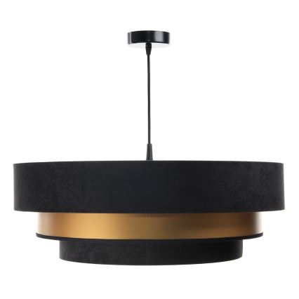 Φωτιστικό οροφής με καλώδιο TRINITI 1xE27/60W/230V μαύρο/χρυσό