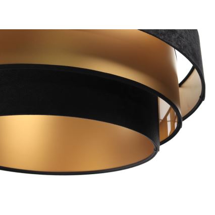 Φωτιστικό οροφής με καλώδιο TRINITI 1xE27/60W/230V μαύρο/χρυσό