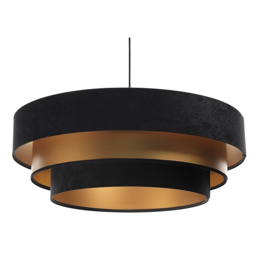Φωτιστικό οροφής με καλώδιο TRINITI 1xE27/60W/230V μαύρο/χρυσό