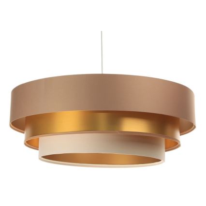 Φωτιστικό οροφής με καλώδιο TRINITI 1xE27/60W/230V μπεζ/χρυσό