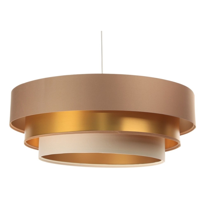 Φωτιστικό οροφής με καλώδιο TRINITI 1xE27/60W/230V μπεζ/χρυσό