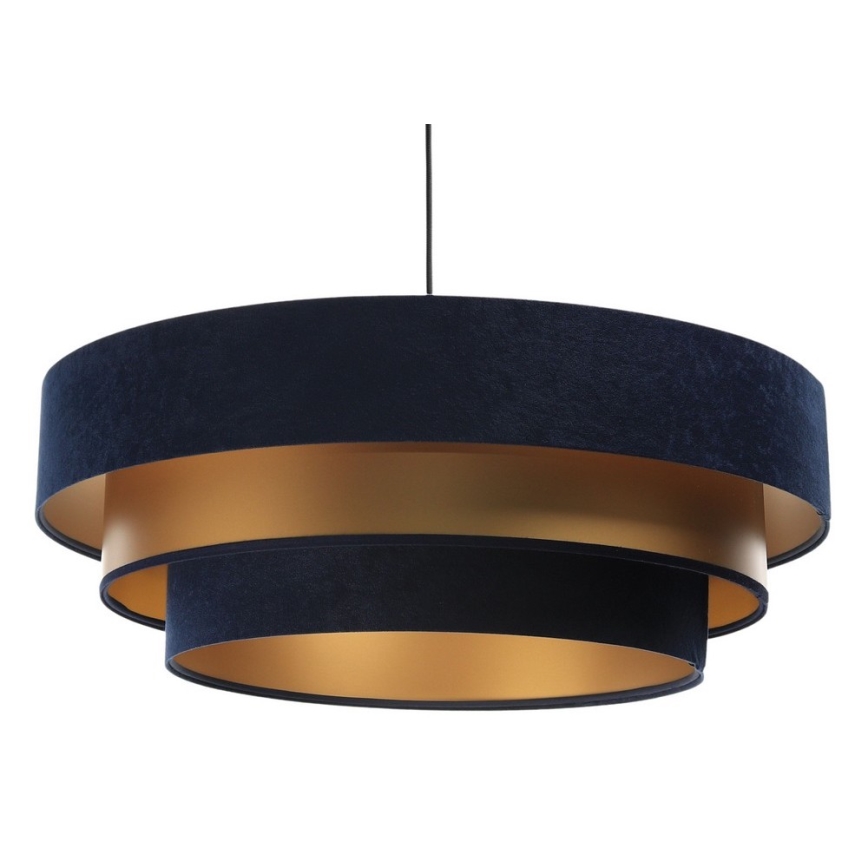 Φωτιστικό οροφής με καλώδιο TRINITI 1xE27/60W/230V μπλε/χρυσό