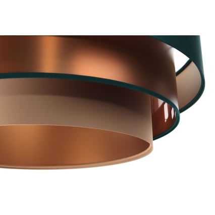 Φωτιστικό οροφής με καλώδιο TRINITI 1xE27/60W/230V πράσινο/χαλκός