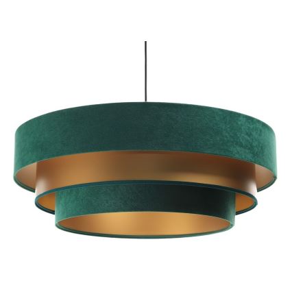 Φωτιστικό οροφής με καλώδιο TRINITI 1xE27/60W/230V πράσινο/χρυσό