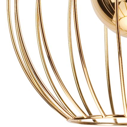 Φωτιστικό οροφής με καλώδιο ZOYA 1xE27/60W/230V χρυσό