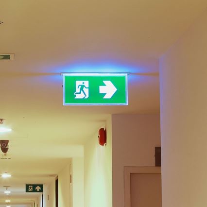 Φωτιστικό ασφαλείας LED EMERGENCY EXIT SAMSUNG CHIP LED/2W/230V 6000K