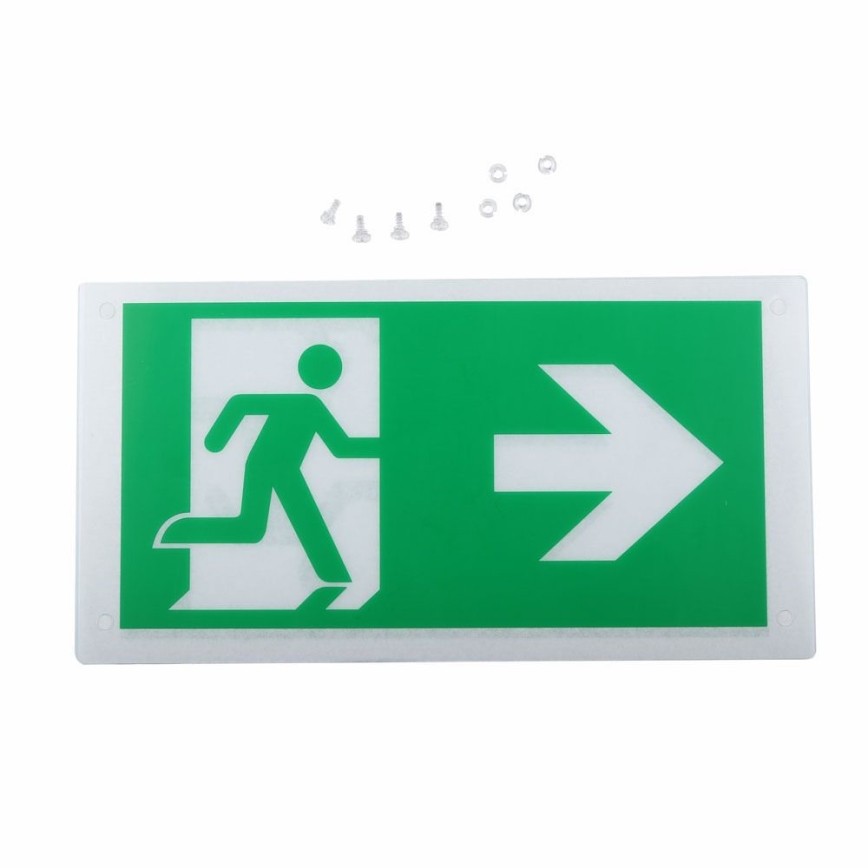 Φωτιστικό ασφαλείας LED EMERGENCY EXIT SAMSUNG CHIP LED/2W/230V 6000K