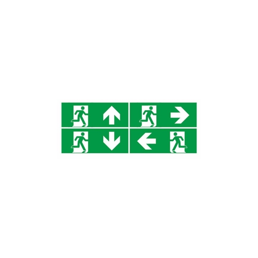Φωτιστικό ασφαλείας LED EMERGENCY EXIT LED/3W/230V 6400K IP65