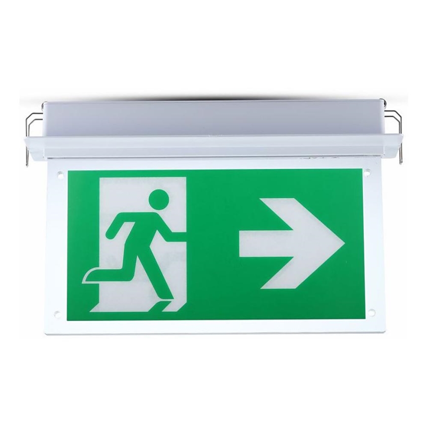 Φωτιστικό ασφαλείας LED EMERGENCY EXIT SAMSUNG CHIP LED/2W/230V 6000K