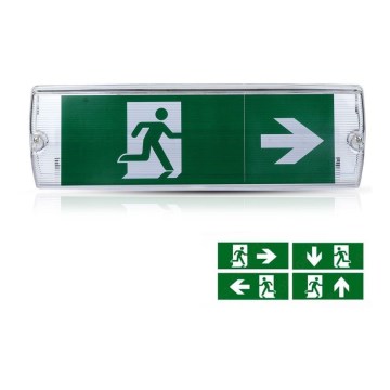 Φωτιστικό ασφαλείας LED EMERGENCY EXIT SAMSUNG CHIP LED/4W/230V 6000K IP65