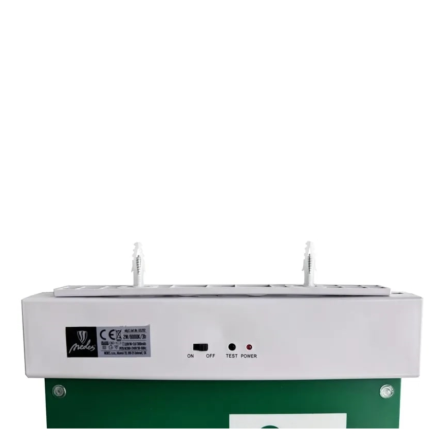 Φωτιστικό ασφαλείας LED LED/2W/230V 6000K 300 mAh