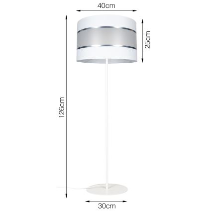 Φωτιστικό δαπέδου CORAL 1xE27/60W/230V λευκό