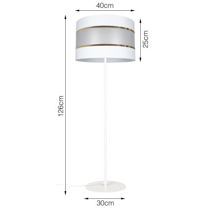 Φωτιστικό δαπέδου CORAL 1xE27/60W/230V λευκό