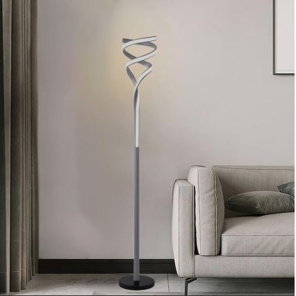 Φωτιστικό δαπέδου LED Dimmable LED/50W/230V 3000-6500K γκρι + τηλεχειριστήριο