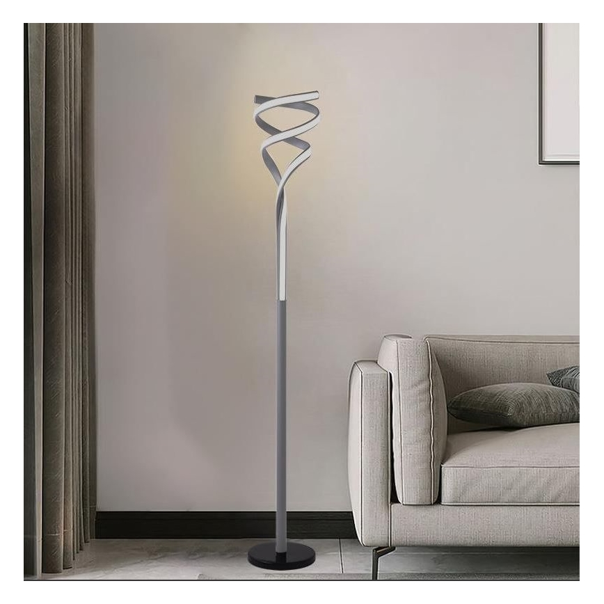 Φωτιστικό δαπέδου LED Dimmable LED/50W/230V 3000-6500K γκρι + τηλεχειριστήριο