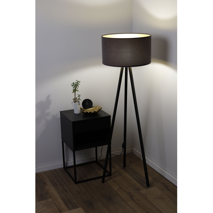 Φωτιστικό δαπέδου STANDART 1xE27/60W/230V γκρι/καφέ