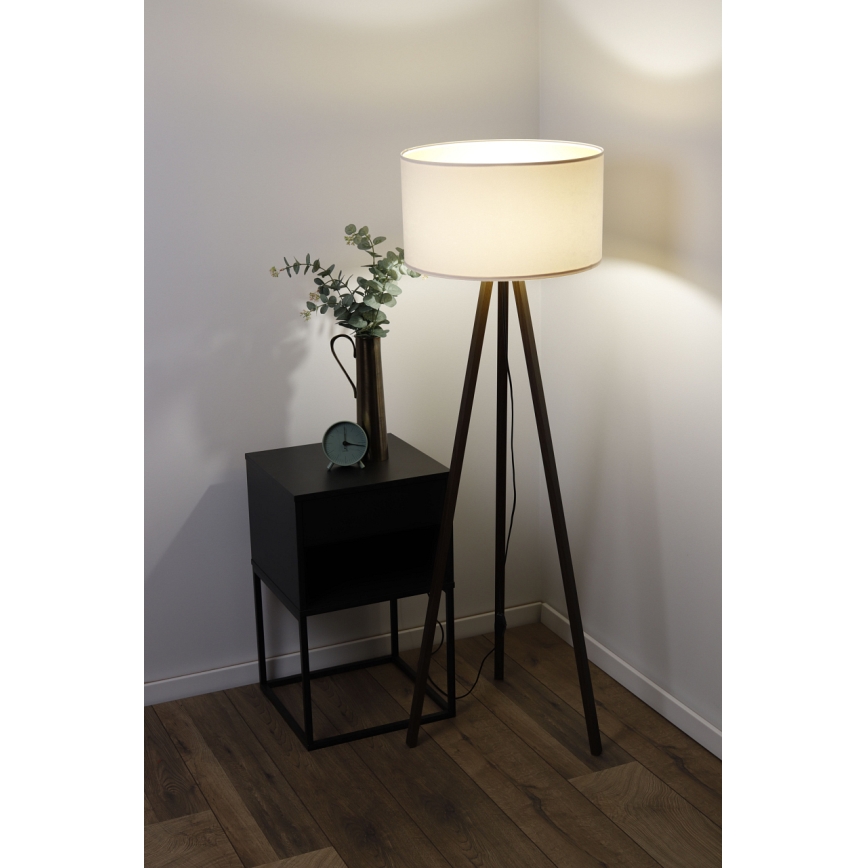 Φωτιστικό δαπέδου STANDART 1xE27/60W/230V κρεμ/καφέ