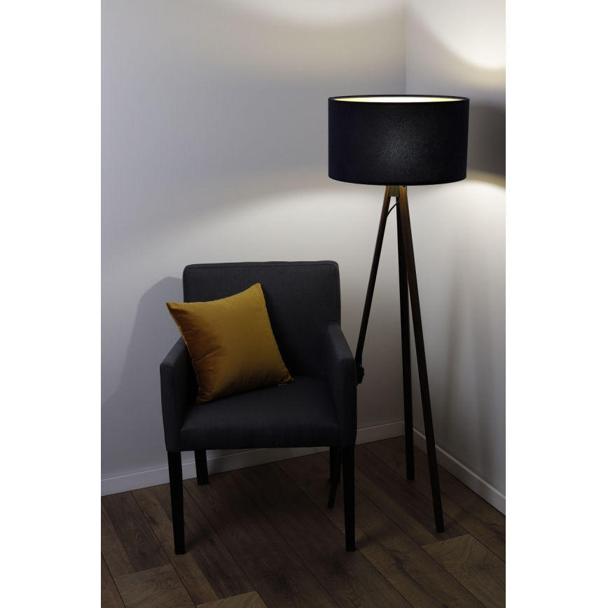 Φωτιστικό δαπέδου STANDART 1xE27/60W/230V μαύρο/καφέ