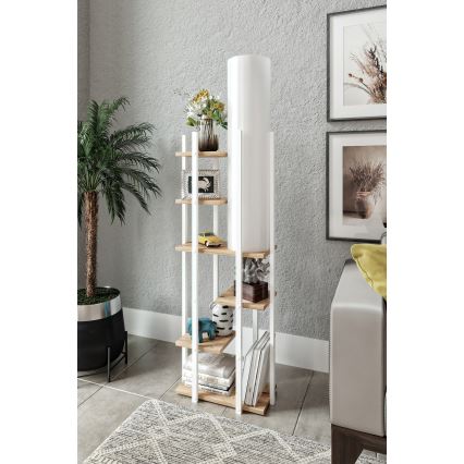 Φωτιστικό δαπέδου με ράφια VOGUE 1xE27/40W/230V 160 cm λευκό