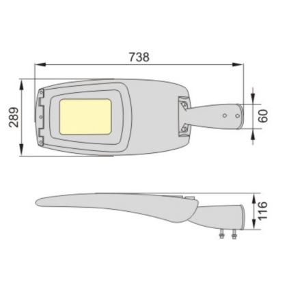 Φωτιστικό δρόμου LED ADQUEN PLUS LED/100W/230V IP66