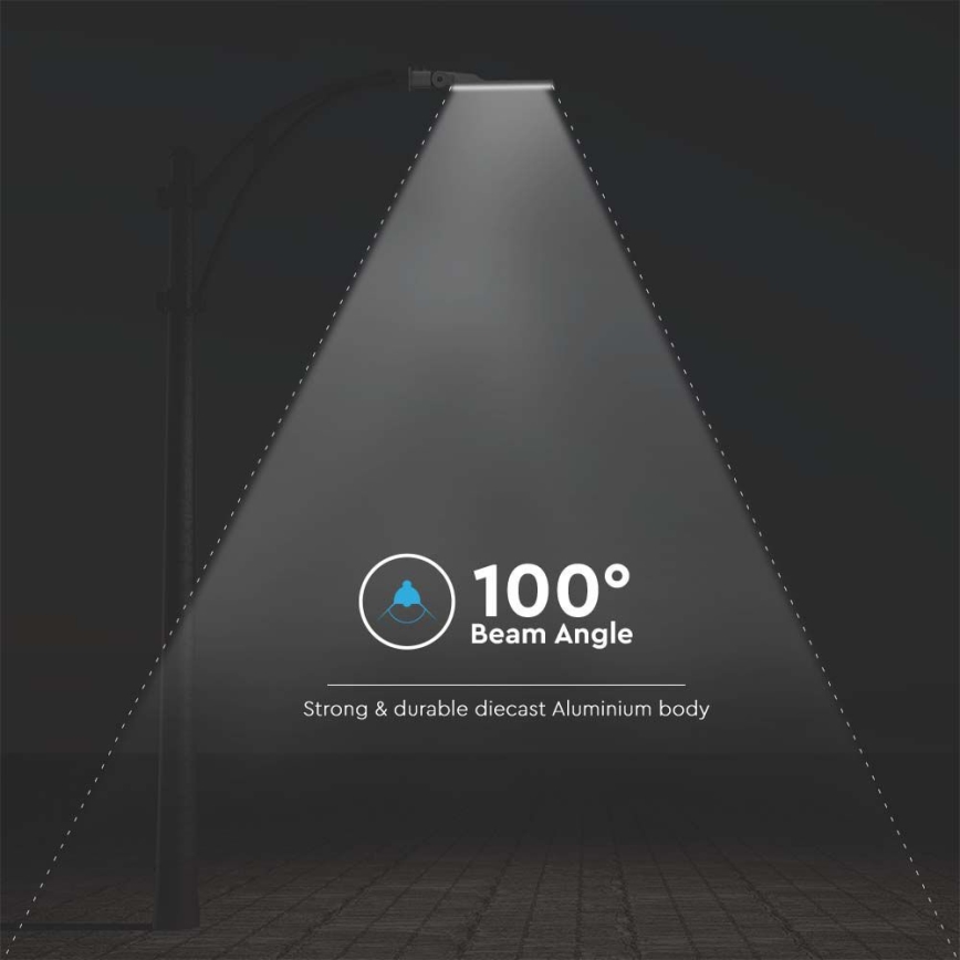 Φωτιστικό δρόμου LED με αισθητήρα SAMSUNG CHIP LED/50W/230V 4000K IP65