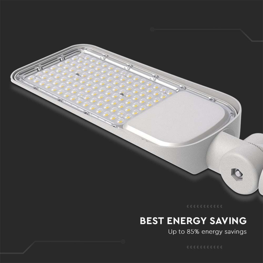 Φωτιστικό δρόμου LED με αισθητήρα λυκόφωτος SAMSUNG CHIP LED/100W/230V 6500K IP65 γκρι