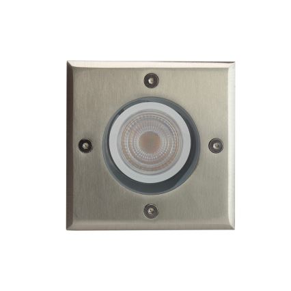 Φωτιστικό δρόμου εξωτερικού χώρου LUKKA CONNECT 1xGU10/4W/230V IP67 ματ χρώμιο γωνιακός