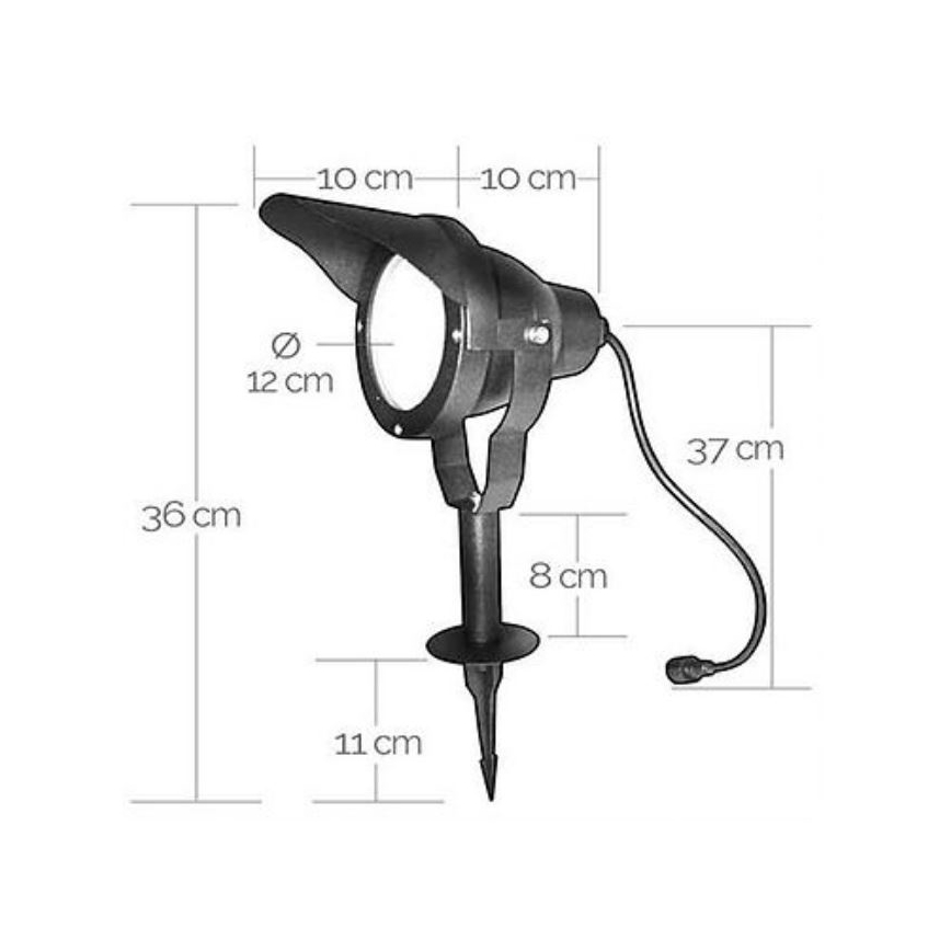 Φωτιστικό εξωτερικού χώρου LED EASY CONNECT 1xGU10/10W/230V IP67 μαύρο