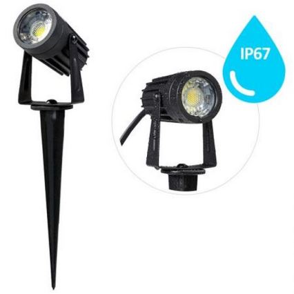 Φωτιστικό εξωτερικού χώρου LED LED/3W/230V 2800K IP67 μαύρο