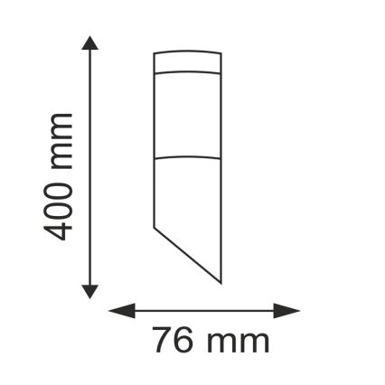 Φωτιστικό εξωτερικού χώρου LIVIA 1xE27/10W/230V IP44