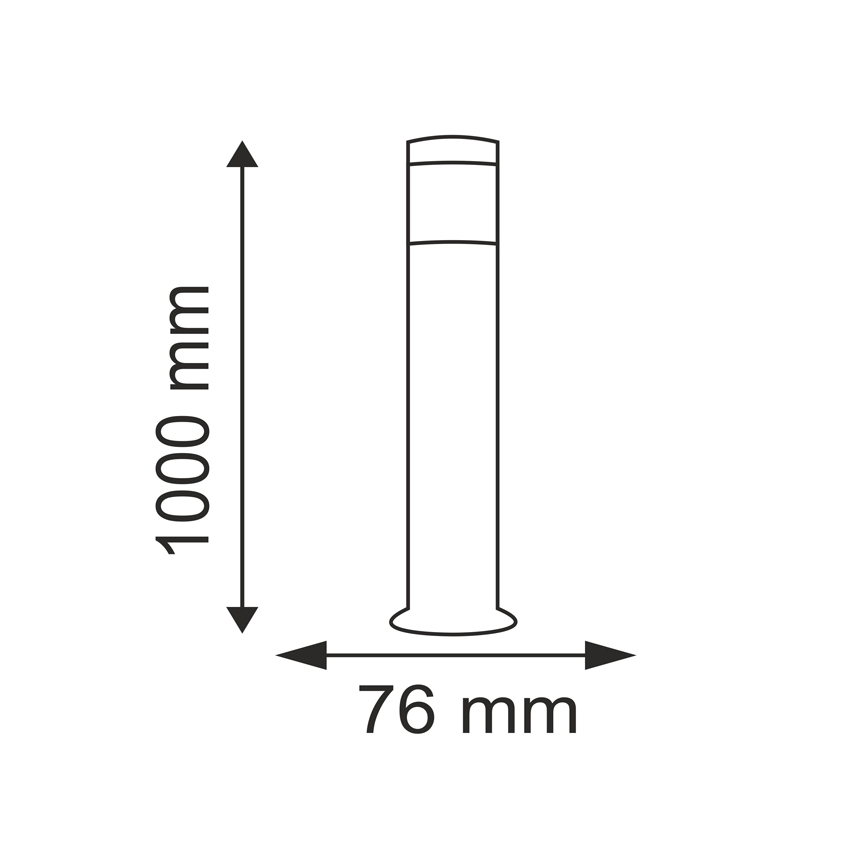 Φωτιστικό εξωτερικού χώρου OSLO 1xE27/10W/230V 1000mm IP44