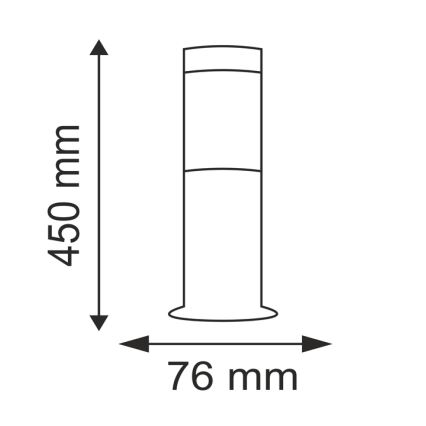 Φωτιστικό εξωτερικού χώρου OSLO 1xE27/10W/230V 450mm IP44