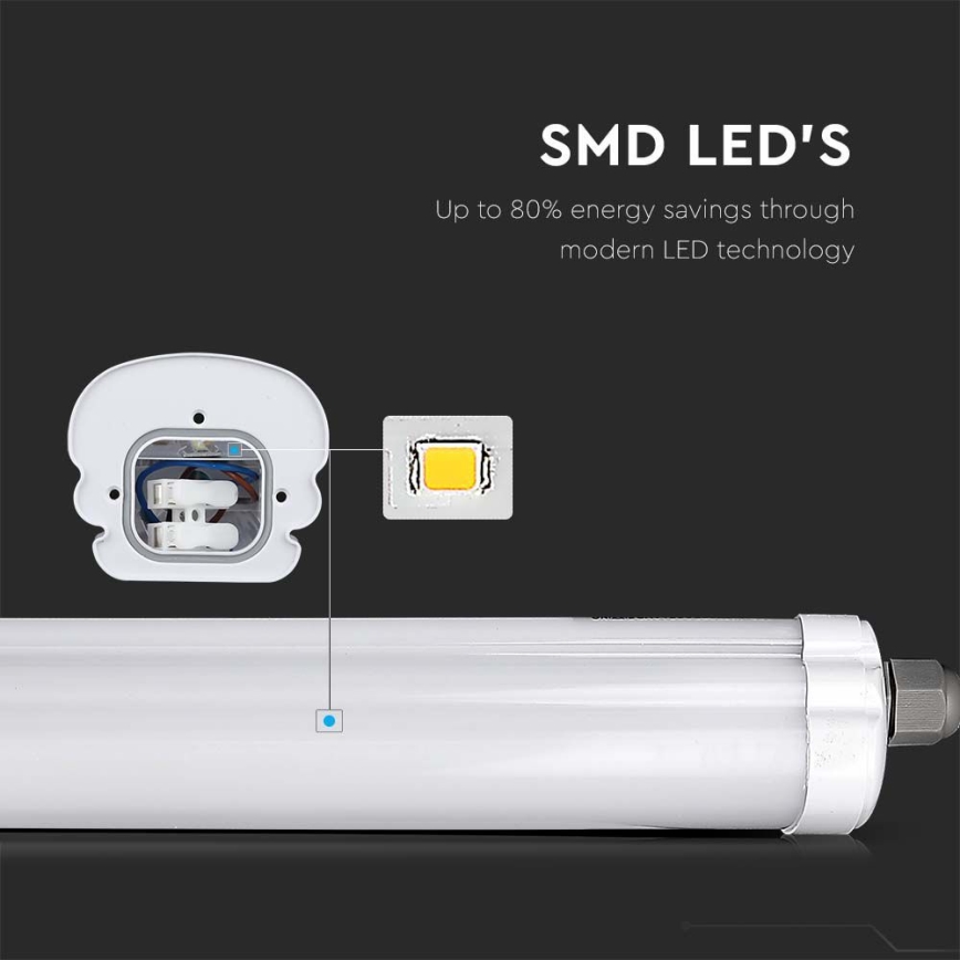 Φωτιστικό εργασίας φθορίου LED G-SERIES LED/18W/230V 6500K IP65 60 cm