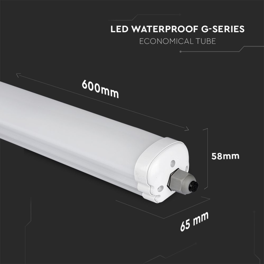 Φωτιστικό εργασίας φθορίου LED G-SERIES LED/18W/230V 6500K IP65 60 cm