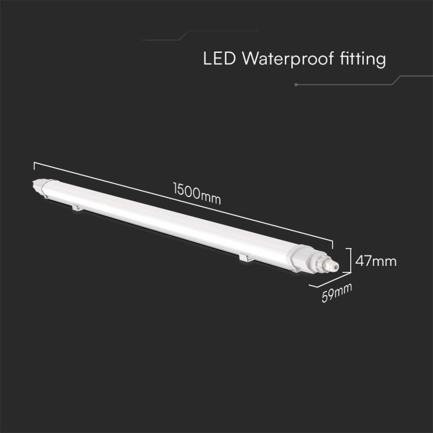 Φωτιστικό εργασίας φθορίου LED LED/48W/230V 6500K IP65 150 cm