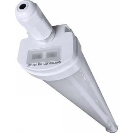LED Dimming heavy-duty φθορισμού φωστικό VOLITER LED/20/28/36W/230V 3000/4000/6000K 120 cm IP65 λευκό