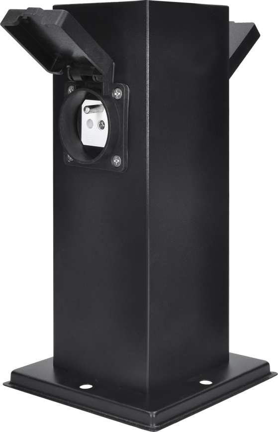 Φωτιστικό κολώνα εξωτερικού χώρου 2Z 230V IP44 μαύρο γωνιακό
