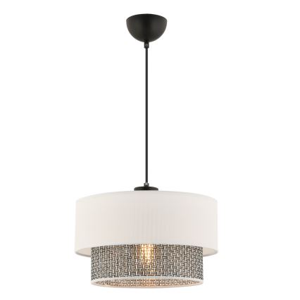 Φωτιστικό κρεμαστό ECHO 1xE27/60W/230V κρεμ/γκρι