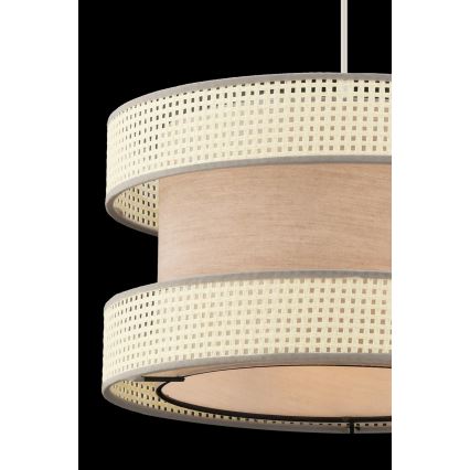 Φωτιστικό κρεμαστό HALO 1xE27/60W/230V μπεζ/κρέμα