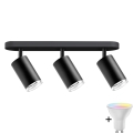 Φωτιστικό μπάνιου LED RGBW TURYN 3xGU10/6,5W/230V 2700-6500K Wi-Fi IP44 μαύρο