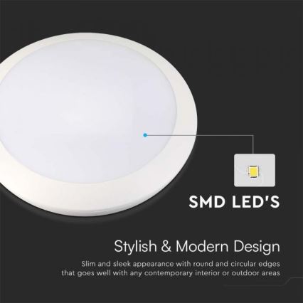 Φωτιστικό μπάνιου με αισθητήρα LED LED/20W/230V 3000/4000/6000K IP66 διάμετρος 30 cm